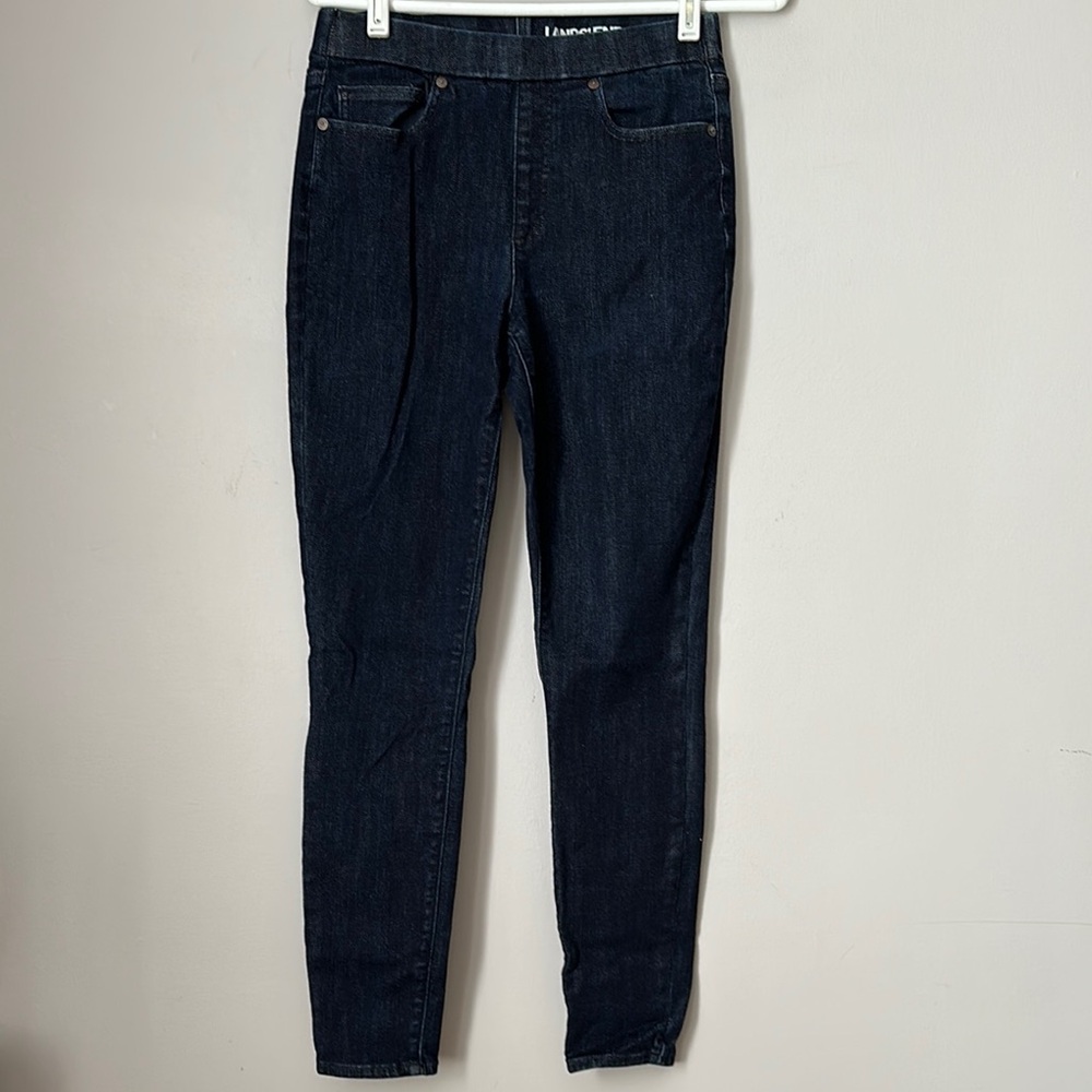 Lands End Women's Dark Blue Pull On Jeans size 6